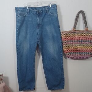 Men's Relaxed Fit Blue Jeans